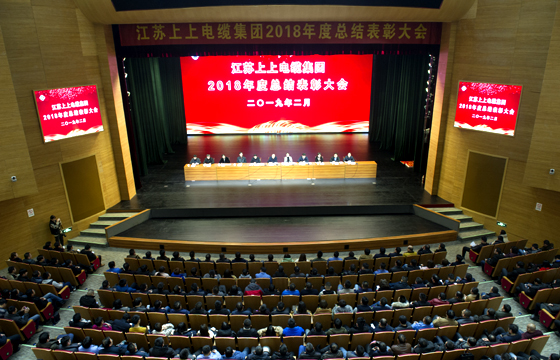 站在新起點、邁向新高度——上上電纜隆重召開2018年總結(jié)表彰大會